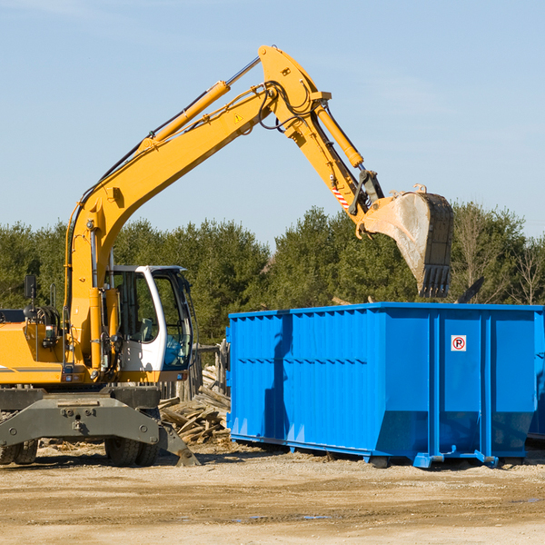 are there any restrictions on where a residential dumpster can be placed in Keeling VA